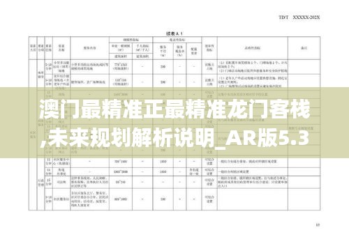 澳門最精準(zhǔn)正最精準(zhǔn)龍門客棧,未來規(guī)劃解析說明_AR版5.346