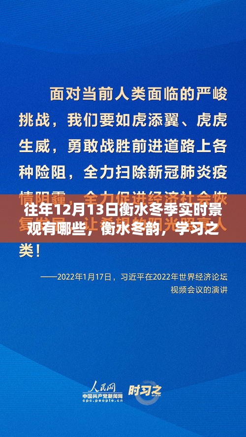 衡水冬韻，學(xué)習(xí)之光照亮景觀，自信與成就的種子在寒冷中綻放的冬日畫卷