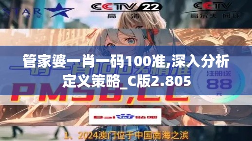 管家婆一肖一碼100準,深入分析定義策略_C版2.805