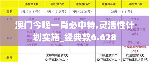 澳門今晚一肖必中特,靈活性計(jì)劃實(shí)施_經(jīng)典款6.628