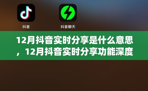 12月抖音實時分享功能詳解，特性、體驗、對比及用戶群體分析