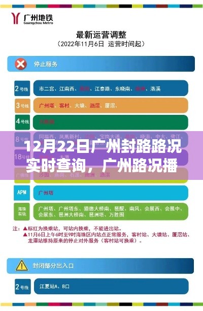 廣州封路路況實(shí)時(shí)查詢，出行必備攻略，掌握最新路況播報(bào)