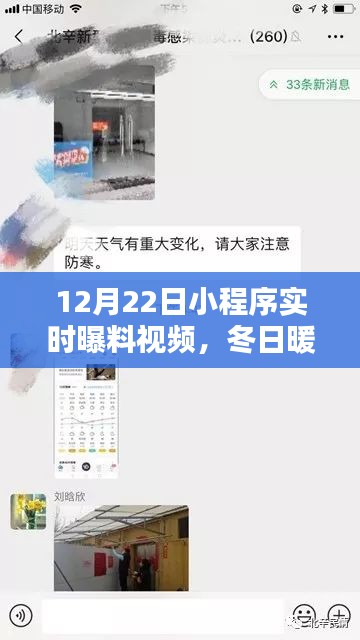 冬日暖陽下的溫馨瞬間，12月22日小程序?qū)崟r曝料視頻集錦，歡樂日常曝光