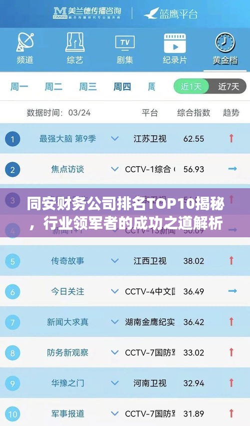 同安財(cái)務(wù)公司排名TOP10揭秘，行業(yè)領(lǐng)軍者的成功之道解析