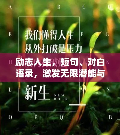 勵志人生，短句、對白語錄，激發(fā)無限潛能與斗志