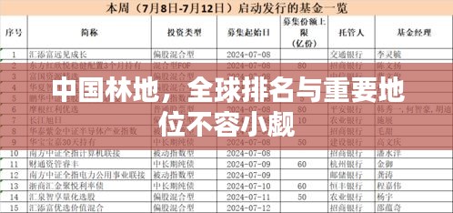 中國林地，全球排名與重要地位不容小覷