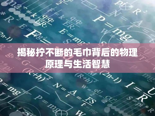 揭秘擰不斷的毛巾背后的物理原理與生活智慧