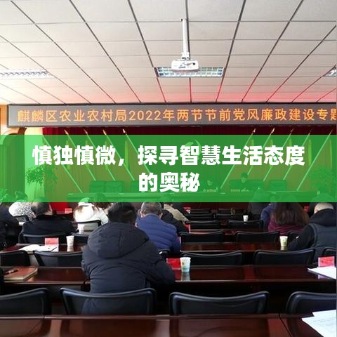 慎獨(dú)慎微，探尋智慧生活態(tài)度的奧秘