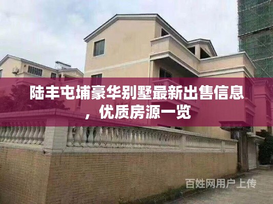 陸豐屯埔豪華別墅最新出售信息，優(yōu)質房源一覽