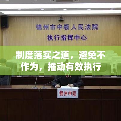 制度落實之道，避免不作為，推動有效執(zhí)行