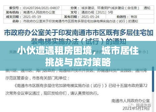 小伙遭遇租房困境，城市居住挑戰(zhàn)與應(yīng)對(duì)策略