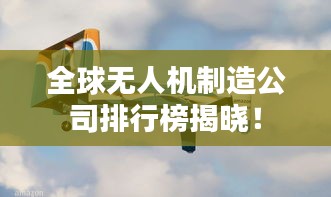 全球無(wú)人機(jī)制造公司排行榜揭曉！